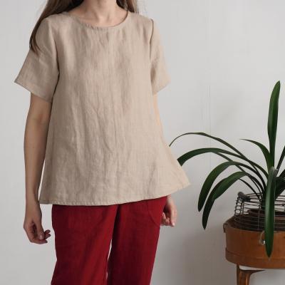 Blouse trapèze ample en lin OKAVANGO