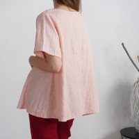 Blouse trapèze ample en lin OKAVANGO