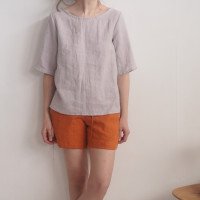 Blouse en lin à manches mi-longues VITIM