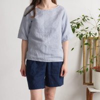 Blouse en lin à manches mi-longues VITIM