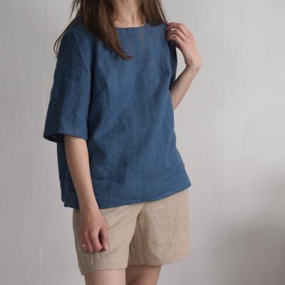Blouse en lin à manches mi-longues TARIM