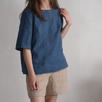 Blouse en lin à manches mi-longues TARIM