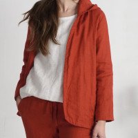 Veste en lin à capuche ESSEQUIBO