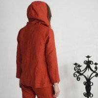 Veste en lin à capuche ESSEQUIBO