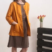 Veste en lin boutonnée VOLTA
