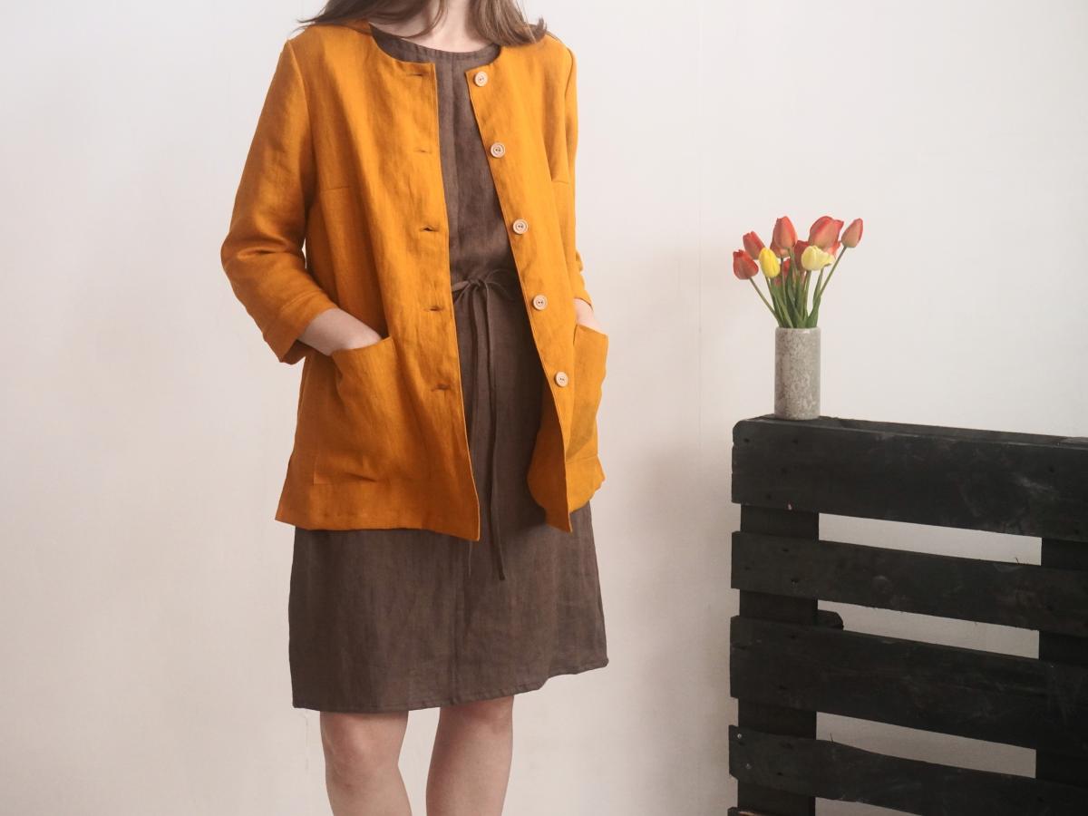 Veste en lin boutonnée VOLTA