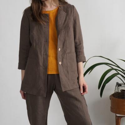 Veste en lin boutonnée VOLTA