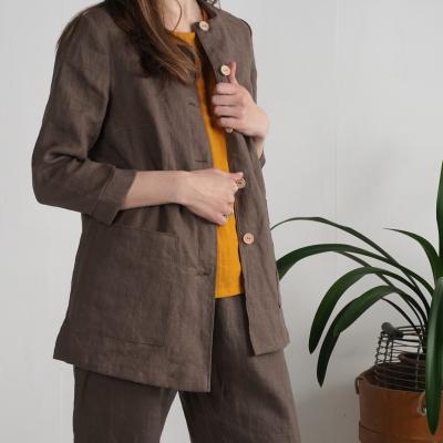 Veste en lin boutonnée VOLTA