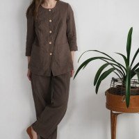 Veste en lin boutonnée VOLTA