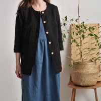 Veste en lin boutonnée VOLTA