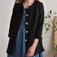 Veste en lin boutonnée VOLTA