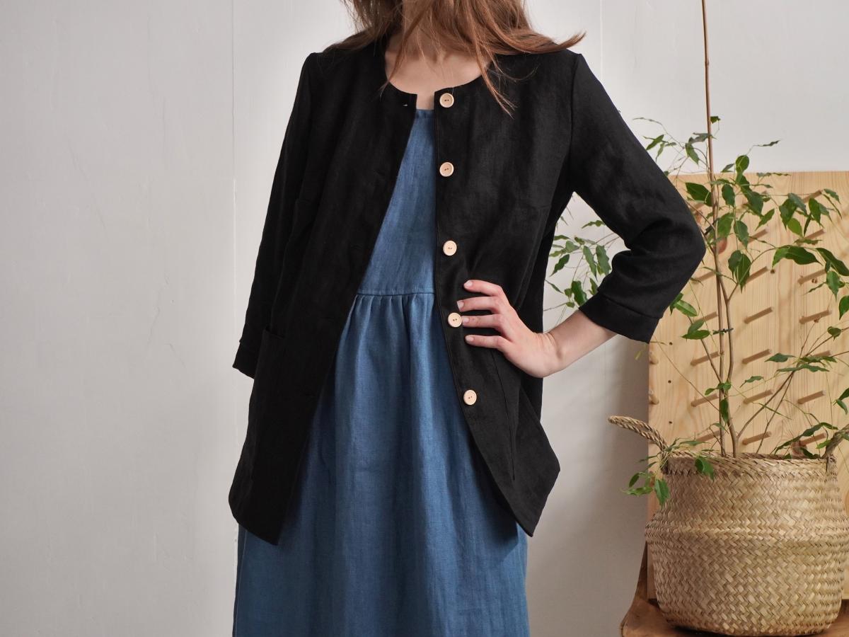 Veste en lin boutonnée VOLTA
