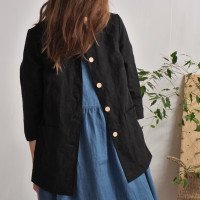 Veste en lin boutonnée VOLTA