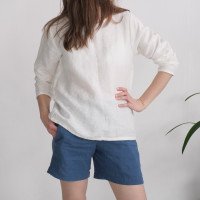 Blouse en lin à manches longues HAIHE