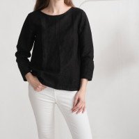 Blouse en lin à manches longues HAIHE