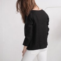 Blouse en lin à manches longues HAIHE