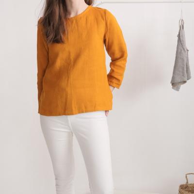 Blouse en lin à manches longues HAIHE