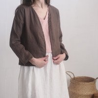 Veste kimono courte en lin PURUS