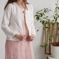 Veste kimono courte en lin PURUS