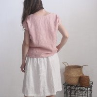 Blouse en lin à col V LENA