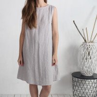 Robe en lin sans manches à détail au dos GUAVIARE