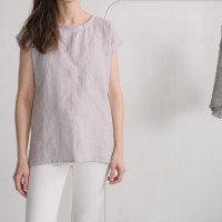 Blouse en lin fendue au dos NENE