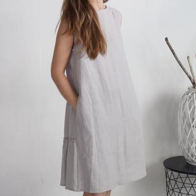 Robe en lin sans manches à détail au dos GUAVIARE