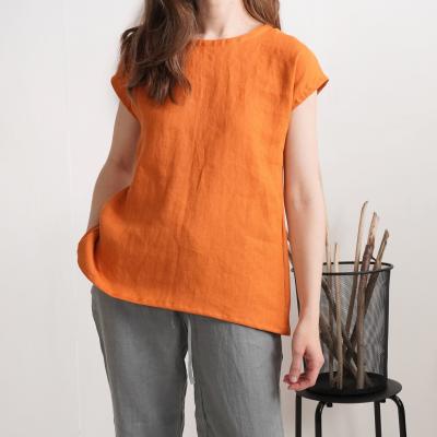Blouse en lin fendue au dos NENE
