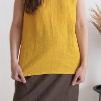 Blouse en lin fendue au dos NENE