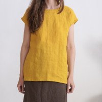 Blouse en lin fendue au dos NENE