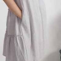 Robe en lin sans manches à détail au dos GUAVIARE
