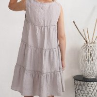 Robe en lin sans manches à détail au dos GUAVIARE