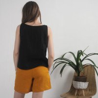 Haut sans manches en lin KASAI