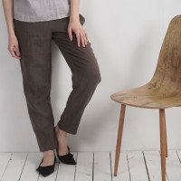 Pantalon fuselé en lin THAMES