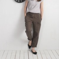 Pantalon fuselé en lin THAMES