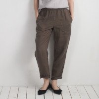 Pantalon fuselé en lin THAMES