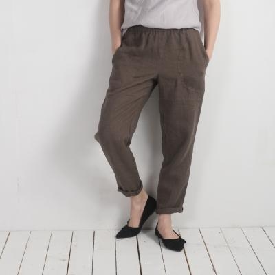 Pantalon fuselé en lin THAMES