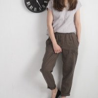 Pantalon fuselé en lin THAMES