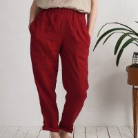 Pantalon fuselé en lin THAMES