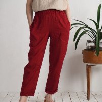 Pantalon fuselé en lin THAMES