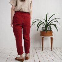 Pantalon fuselé en lin THAMES