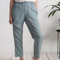 Pantalon fuselé en lin THAMES