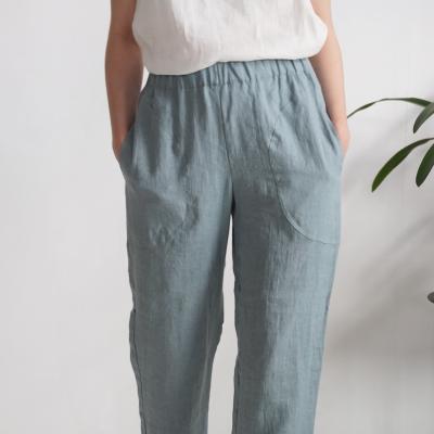 Pantalon fuselé en lin THAMES