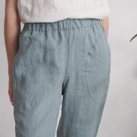 Pantalon fuselé en lin THAMES