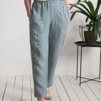 Pantalon fuselé en lin THAMES