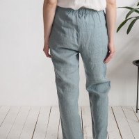 Pantalon fuselé en lin THAMES