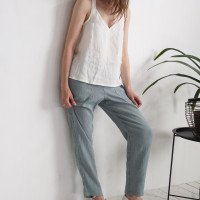 Pantalon fuselé en lin THAMES