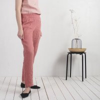 Pantalon fuselé en lin THAMES