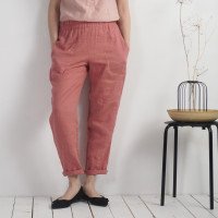 Pantalon fuselé en lin THAMES