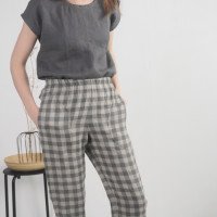 Pantalon fuselé en lin THAMES